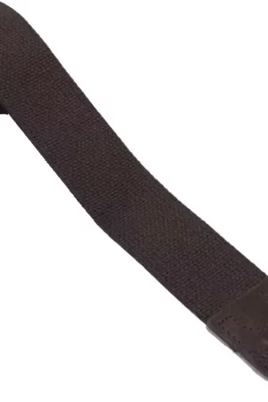 Martin Strings Tissu Marron avec Attaches Cuir Marron - Super offre