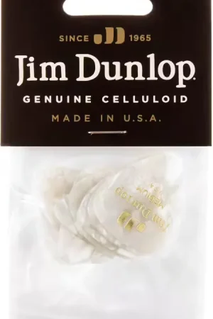 Direct fabricant | Jim Dunlop 12 x Medium Celluloid White Perloid