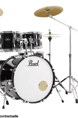Pearl Drums Roadshow Stage 22 + B-50 + Ride 20 Solar Jet Black | Prix choc