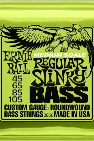 Ernie Ball 2856 Regular Slinky Medium Scale 45-105 - Très demandé