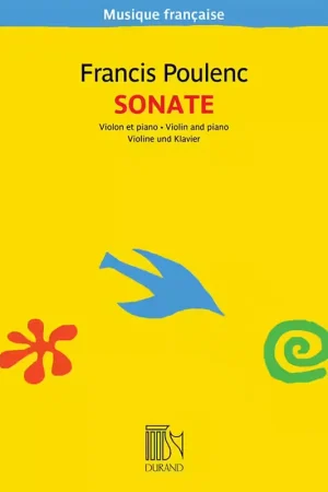 Retour gratuit - Durand Poulenc F. - Sonate - Violon et Piano