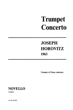 Novello Horovitz Joseph - Trumpet Concerto - Trompette & Piano | Best-seller