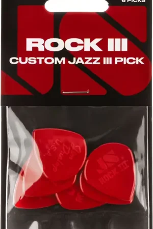 Profitez-en - Jim Dunlop 6 x 1,38mm Rock III Custom Jazz III