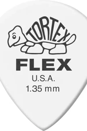 Jim Dunlop 12 x 1,35mm Tortex Flex Jazz III White - Offre du jour