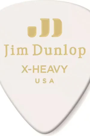 Prix avantageux | Jim Dunlop 12 x Heavy Genuine Celluloid White Extra
