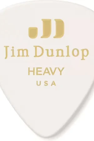 Jim Dunlop 12 x Heavy Genuine Celluloid White | Fin de série