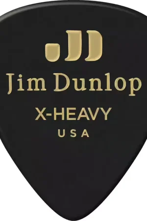 Jim Dunlop 12 x Extra Heavy Genuine Celluloid Black | Dernières unités