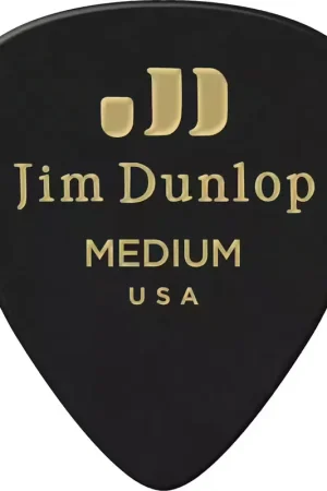 Jim Dunlop 12 x Medium Genuine Celluloid Black - Achat sécurisé