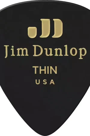 Tendance - Jim Dunlop 12 x Thin Genuine Celluloid Black