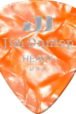 Jim Dunlop 12 x Heavy Genuine Celluloid Perloid Orange | Soldes