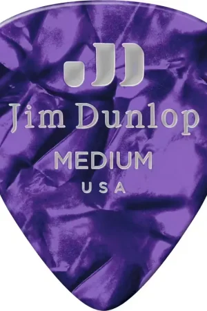 Promo exceptionnelle | Jim Dunlop 12 x Medium Genuine Celluloid Purple