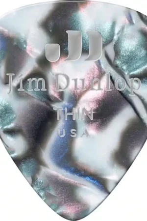 Jim Dunlop 12 x Thin Genuine Celluloid Abalone - Prix bas