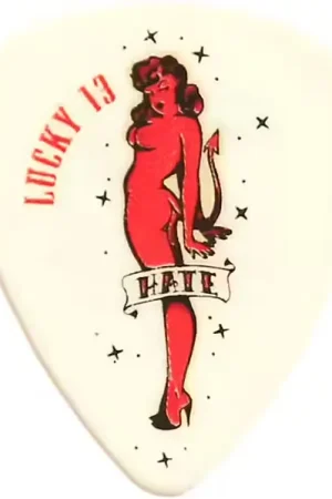 Disponible - Jim Dunlop 36 x 1,00mm Lucky 13 Series II Black #8 Hate Girl