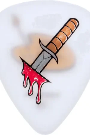 Achetez dès maintenant - Jim Dunlop 36 x 1,00mm Dirty Donny II Back Stabber White
