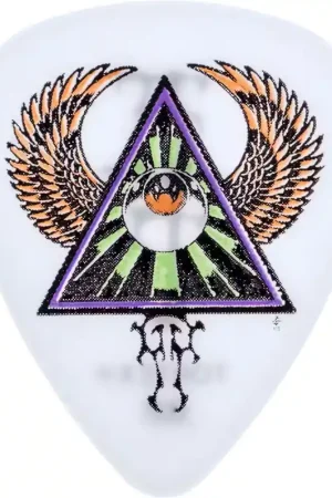 Prix réduit - Jim Dunlop 36 x 0,73mm Blackline II Alan Forbes Tri Eye White