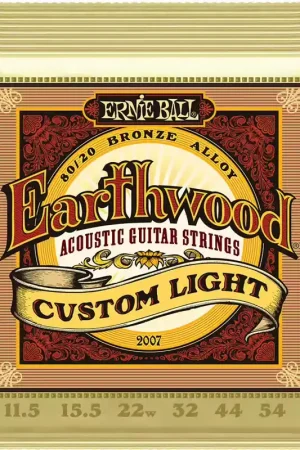 Achetez maintenant | Ernie Ball 2007 Earthwood 80/20 Bronze Custom Light 11,5-54