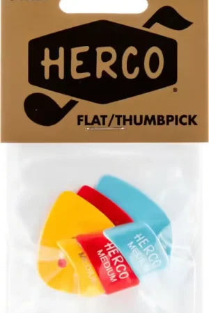 Bientôt épuisé - Herco Sachet de 3 Médiators Pouce Medium