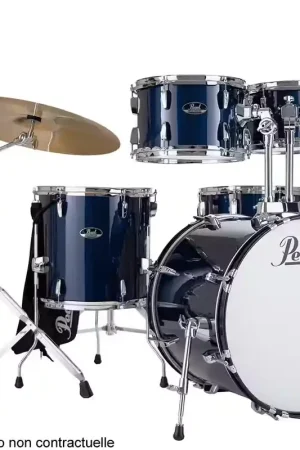 Économisez maintenant - Pearl Drums Roadshow Fusion 20 + B-50 + Ride 20 Royal Blue Metallic