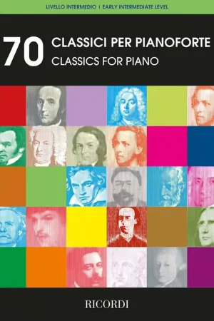 Satisfait ou remboursé | Ricordi 70 Classici Per Pianoforte