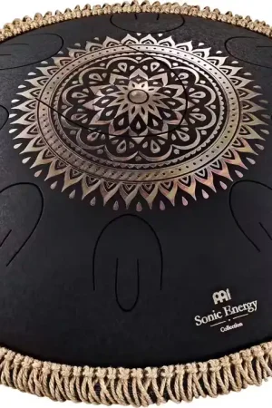 Nouvel arrivage | Sonic Energy Octave Steel Tongue Drum Noir + Gravure D Kurd