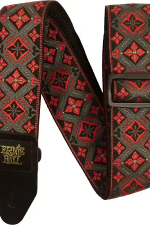 Tout juste arrivé | Ernie Ball Sangle Jacquard Red King