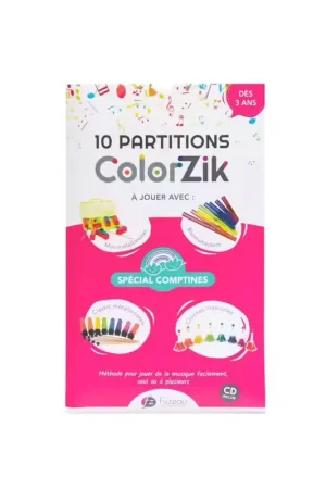 En stock - Fuzeau Livret CD Colorzik - Comptines