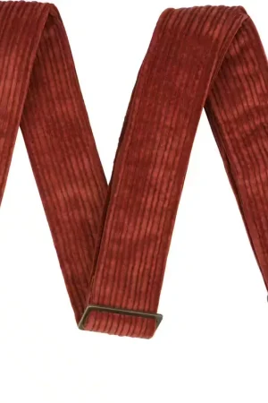 Soldes | Fender Sangle en Velours Côtelé Antique Cherry 2"