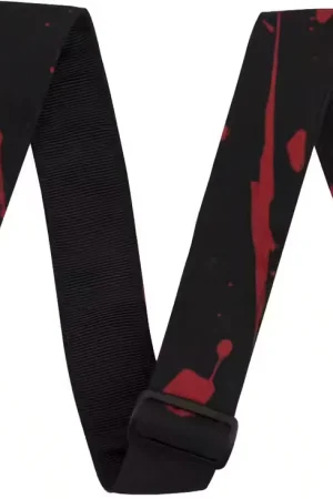 Jackson Guitars Sangle Anti-éclaboussures Noire et Rouge 2" ,33 M) | Prix spécial