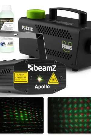 Économisez maintenant | BeamZ Laser avec Machine à Fumée S500 et Liquide 250ml Inclus