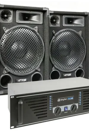 Livraison rapide | MAX Dark Night 12 Pouces - Kit Sono DJ - Système de Sonorisation - 1400W Max