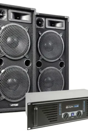 Préféré des clients - MAX "Dark Night 210" Système de Sonorisation - Kit Sono DJ - 2000W