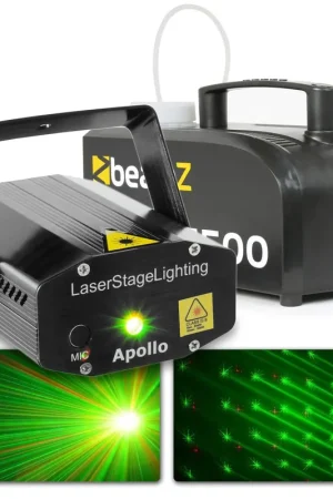 Tendance | Beamz Pack Jeu de Lumière avec Machine à Fumée S500 et Laser