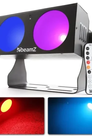 Satisfait ou remboursé | Beamz LUCID 1.2 Jeu de Lumière LED avec COB - 2x 10 Watts