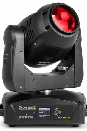 BeamZ Professional IGNITE180B - Lyre LED Beam, LED Blanche 180W, Roue Gobos, Prisme 3 Facettes | Expédition rapide
