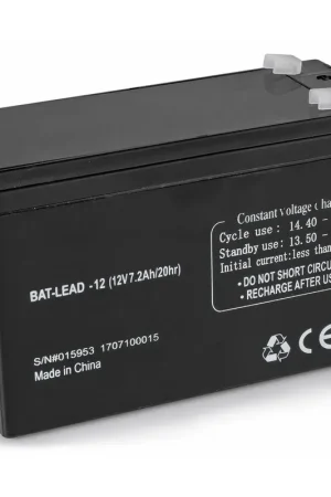 Batterie au Plomb Rechargeable pour Systèmes Audio Mobiles, 12 Volts 7.2AH | Tendance