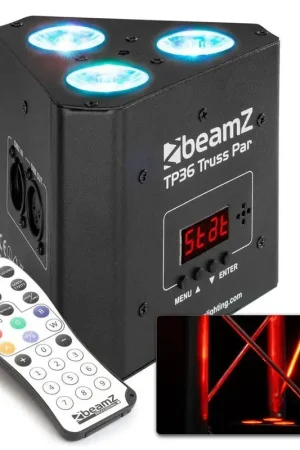 BeamZ TP36 - Projecteur PAR Structure de Scène RGB-UV DMX - 12 Watts | Commandez maintenant