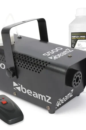 BeamZ S500 Machine à Fumée Métalique avec un Litre de Liquide | Disponible dès maintenant