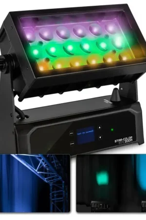 BeamZ Professional Star-Color 270Z - Projecteur 60 LEDs Intégrées, Équipé d'un Boitier Élégant et Robuste - Prix bas