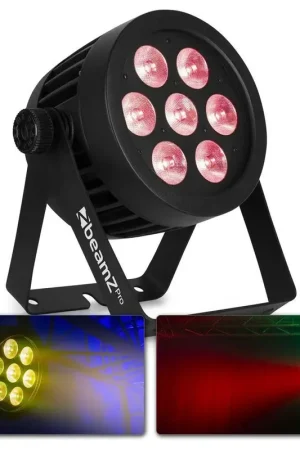 Premium | BeamZ Professional BWA530 - Projecteur PAR CAN IP65, 7x LED RGBW avec Boitier Étanche - Aluminium