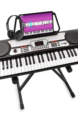 MAX KB7 Clavier Électronique pour Débutant avec Casque Audio et Stand - Prix exceptionnel