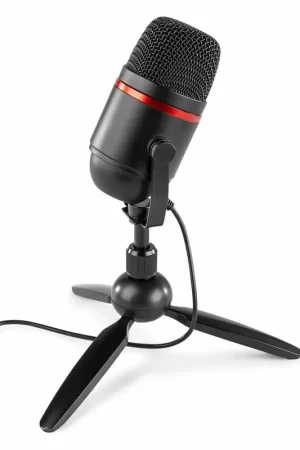 Power Dynamics PCM100 - Microphone Streaming avec Trépied - Noir - Très populaire