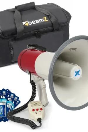 Vente flash - Vonyx MEG050 Kit Mégaphone Transportable 50W - avec Sac de Transport et Piles