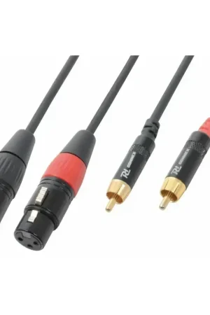 PD Connex Câble Audio Cordon 2x XLR Femelle - 2x RCA Mâle - 1,5m | Commandez en ligne