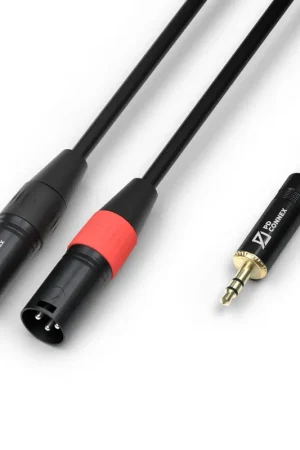 Tout juste ajouté - PD Connex Câble Audio 2x XLR Male/Jack 3,5mm - 1,5m