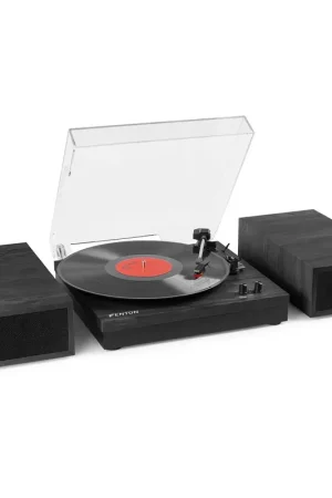 Fenton RP165B Platine Vinyle BT avec 2 Enceintes - Noir/Gris | Expédition rapide