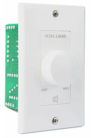 Power Dynamics VOL50 - Contrôle du Volume, 100 Volts, 50 Watts - Blanc | Qualité professionnelle