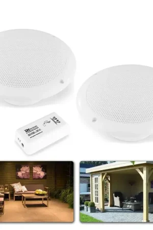 Power Dynamics BT10SET - Set d'Enceintes de Plafond avec Amplificateur Bluetooth | Dernières unités