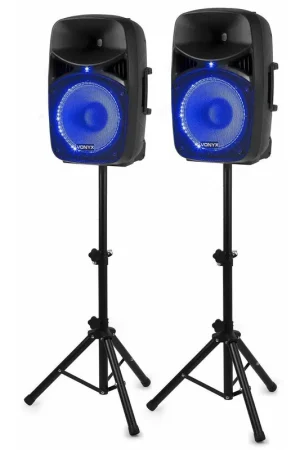 Vonyx VPS122A - Enceinte Sono Portable, Puissance de 800W, LEDs au Rythme de la Musique | Liquidation