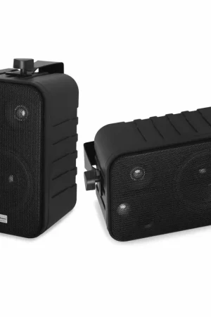 2nde Vie - Power Dynamics BV40V - 2 haut-parleurs, 10 Watts, 4", étanches - Noir - Dernier arrivage