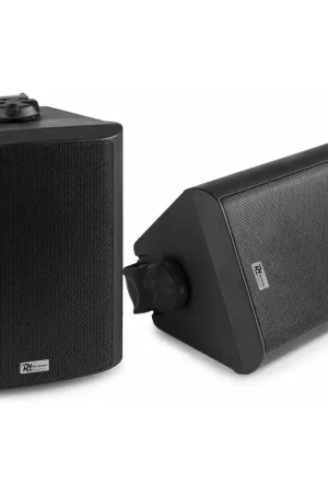 Plus que quelques jours - Power Dynamics BC50V - 2 Haut-Parleurs, 120 Watts, 100V, 5,25", Étanches - Noir